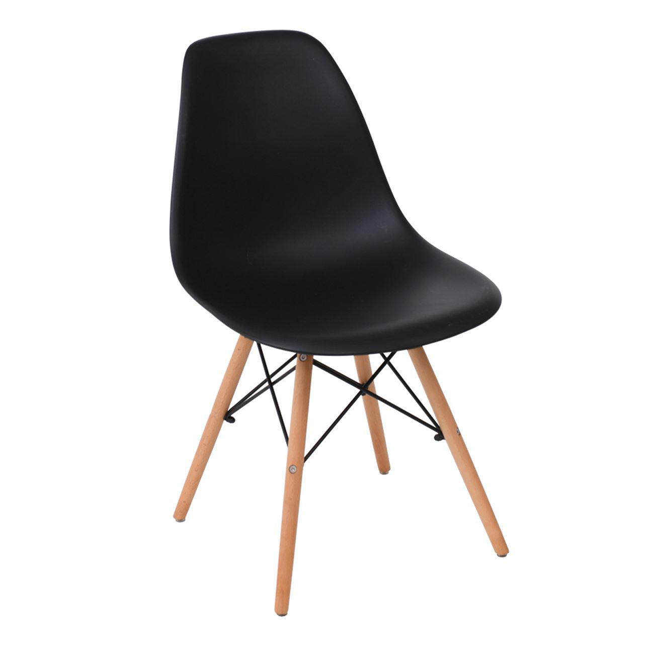 ART Wood Kαρέκλα Ξύλο / PP Μαύρο - Pro