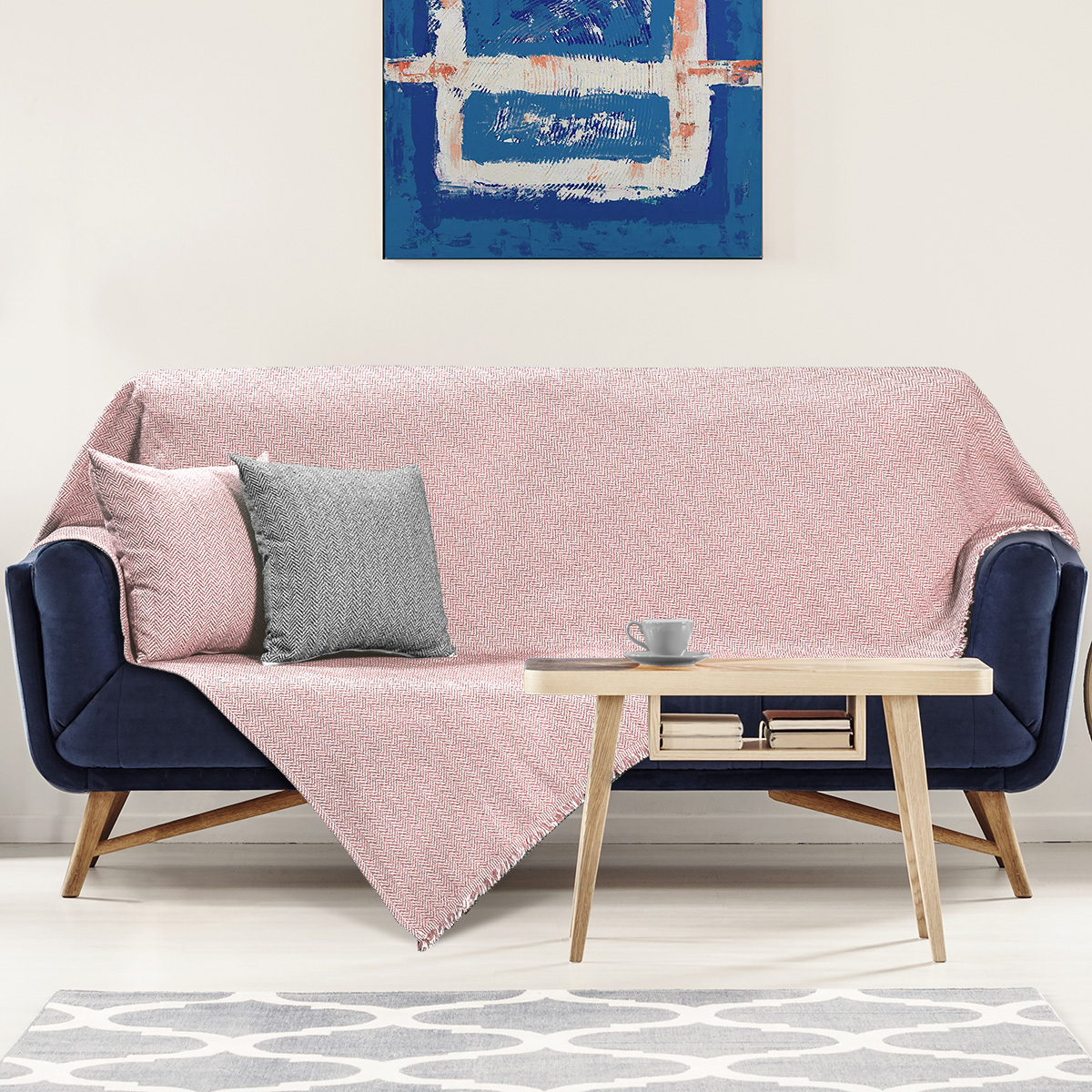 Ριχτάρια σετ 2τμχ Art 8477 (180×240 + 180×290) Ροζ Beauty Home
