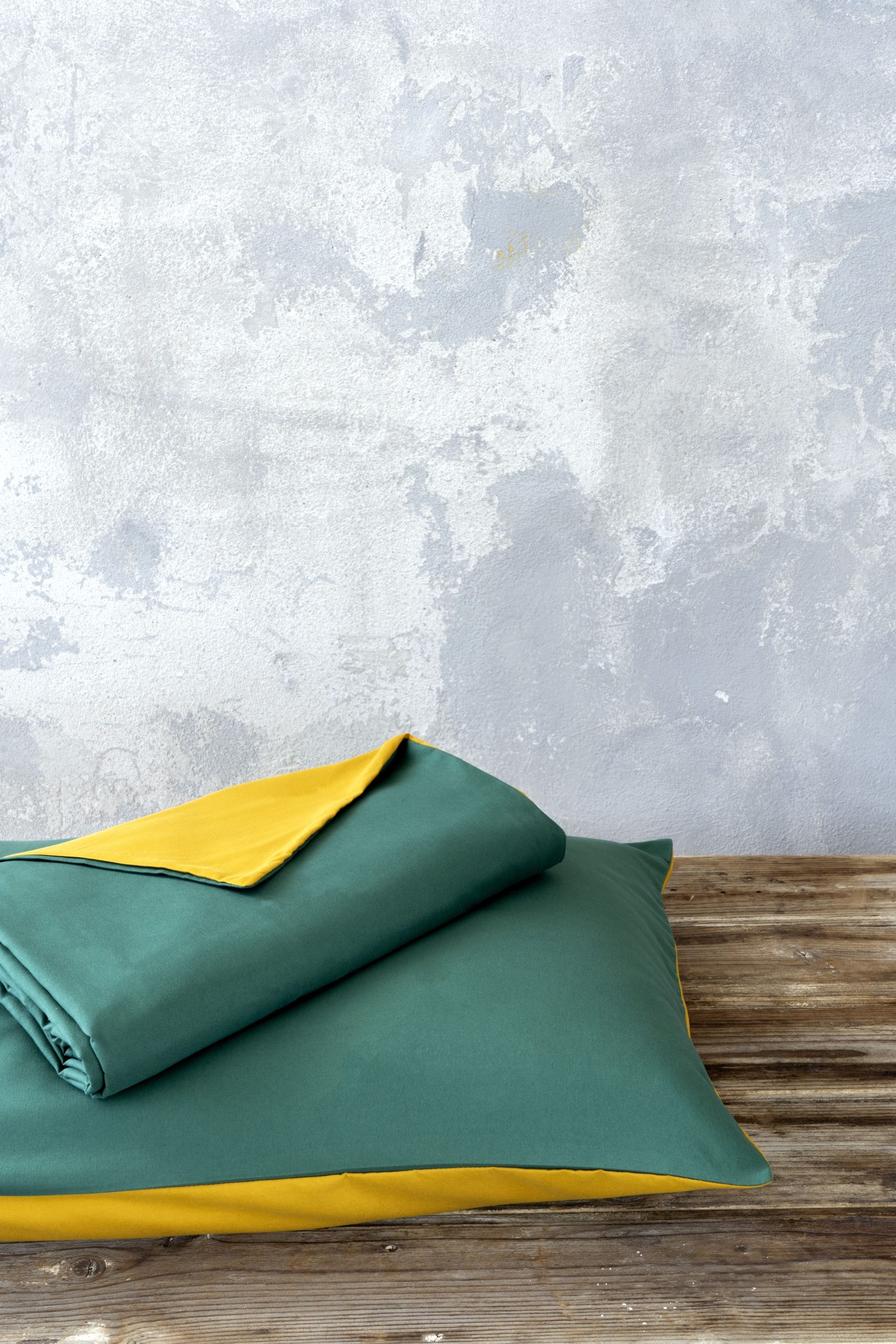 NIMA Home Σετ Παπλωματοθήκη Μονή Abalone – Green / Mustard Beige Πράσινο, Μουσταρδί