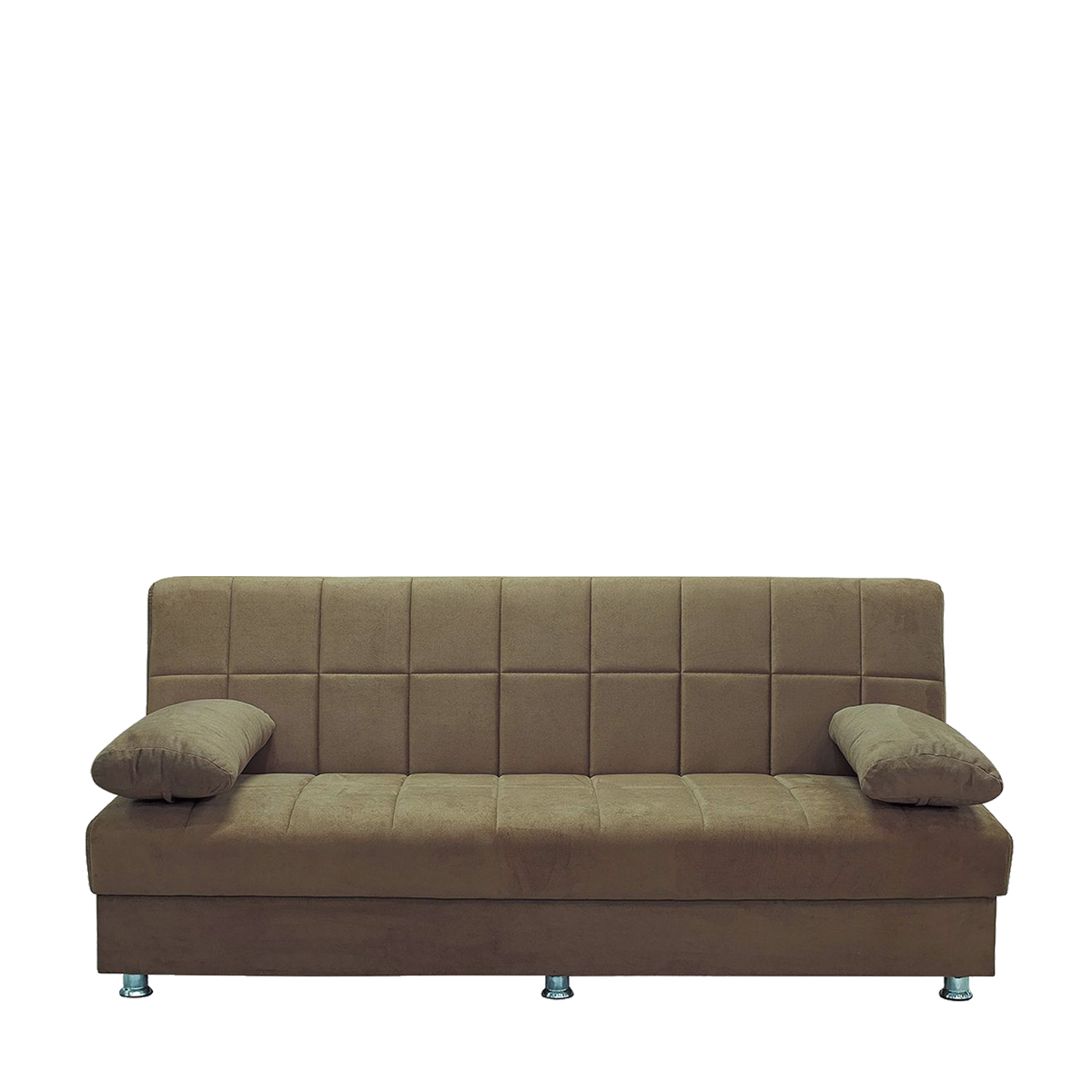 Artelibre Καναπές Κρεβάτι Τριθέσιος LAURA ΙΙ Καφέ 190x75x80cm
