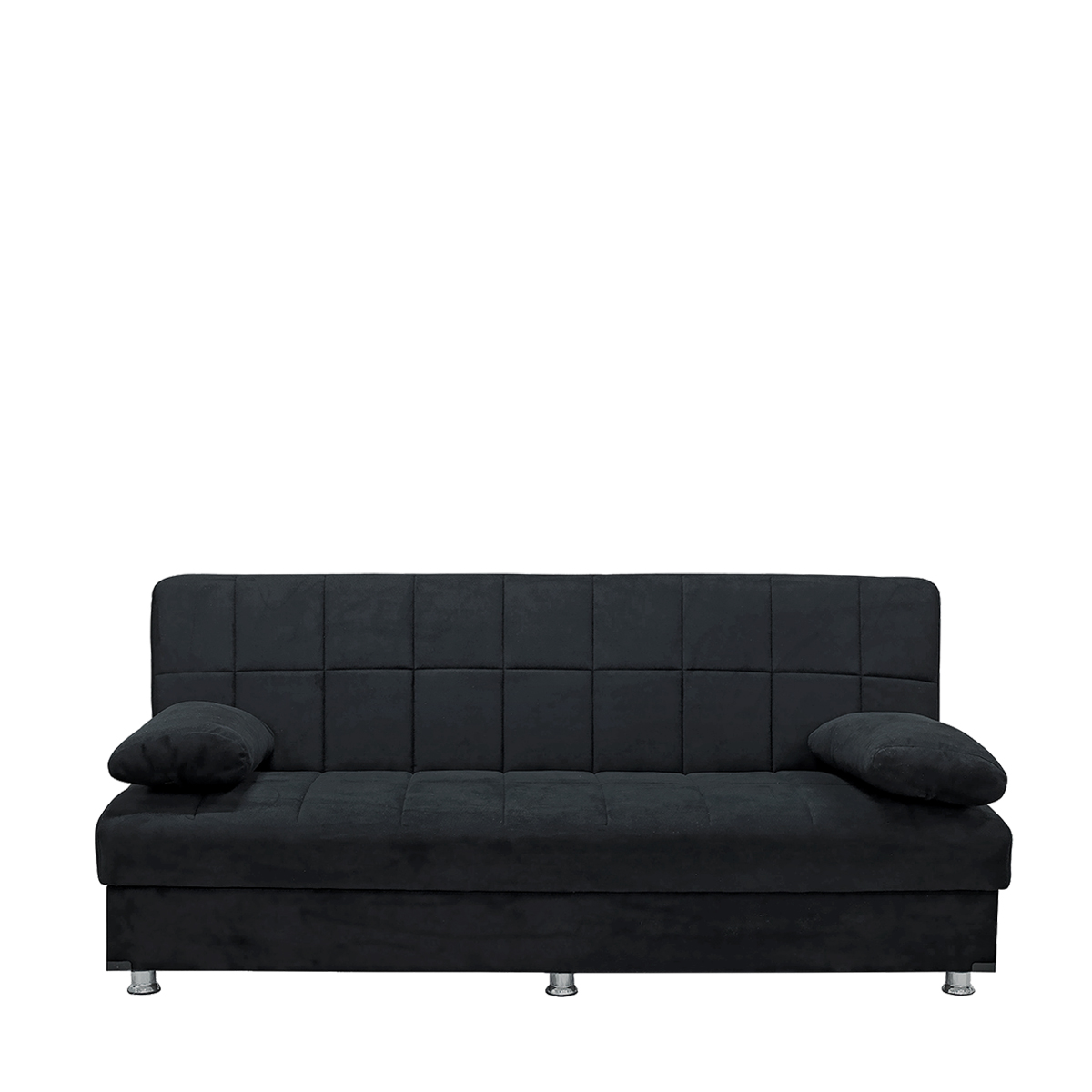 Artelibre Καναπές Κρεβάτι Τριθέσιος LAURA ΙΙ Μαύρο 190x75x80cm