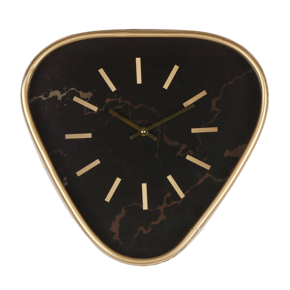 Artelibre Ρολόι Τοίχου ArteLibre Μαύρο/Χρυσό Μέταλλο/MDF 40x38x6cm