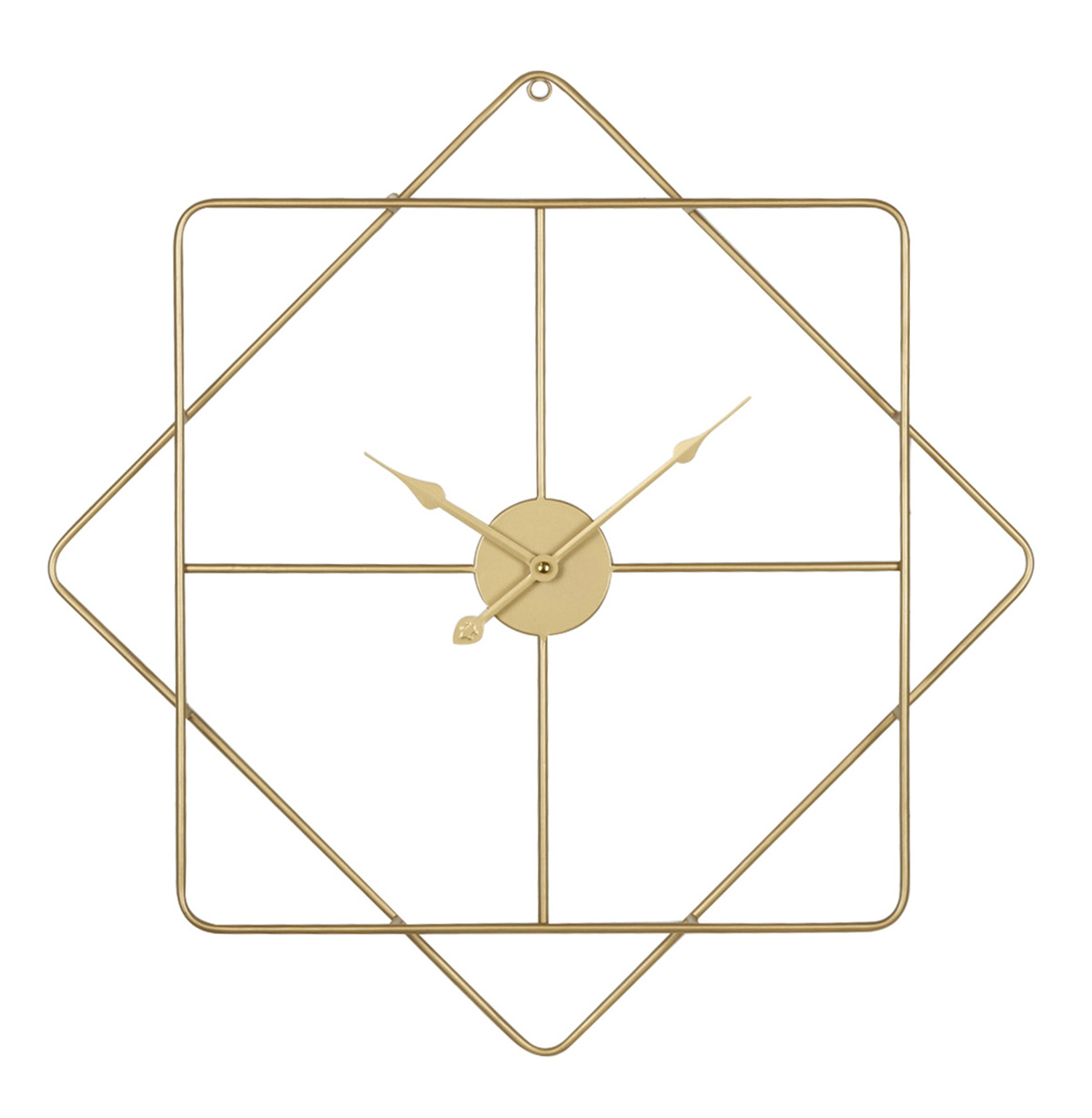 Artelibre Ρολόι Τοίχου ArteLibre Χρυσό Μέταλλο 60x60x5cm
