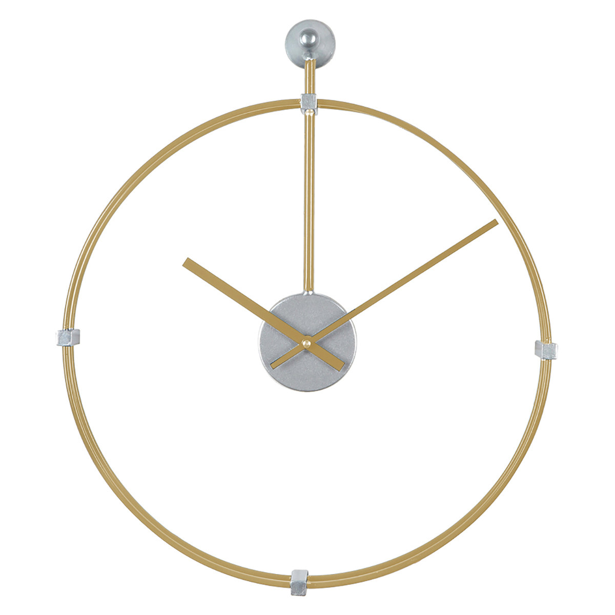 Artelibre Ρολόι Τοίχου ArteLibre Χρυσό Μέταλλο 54x47x6cm