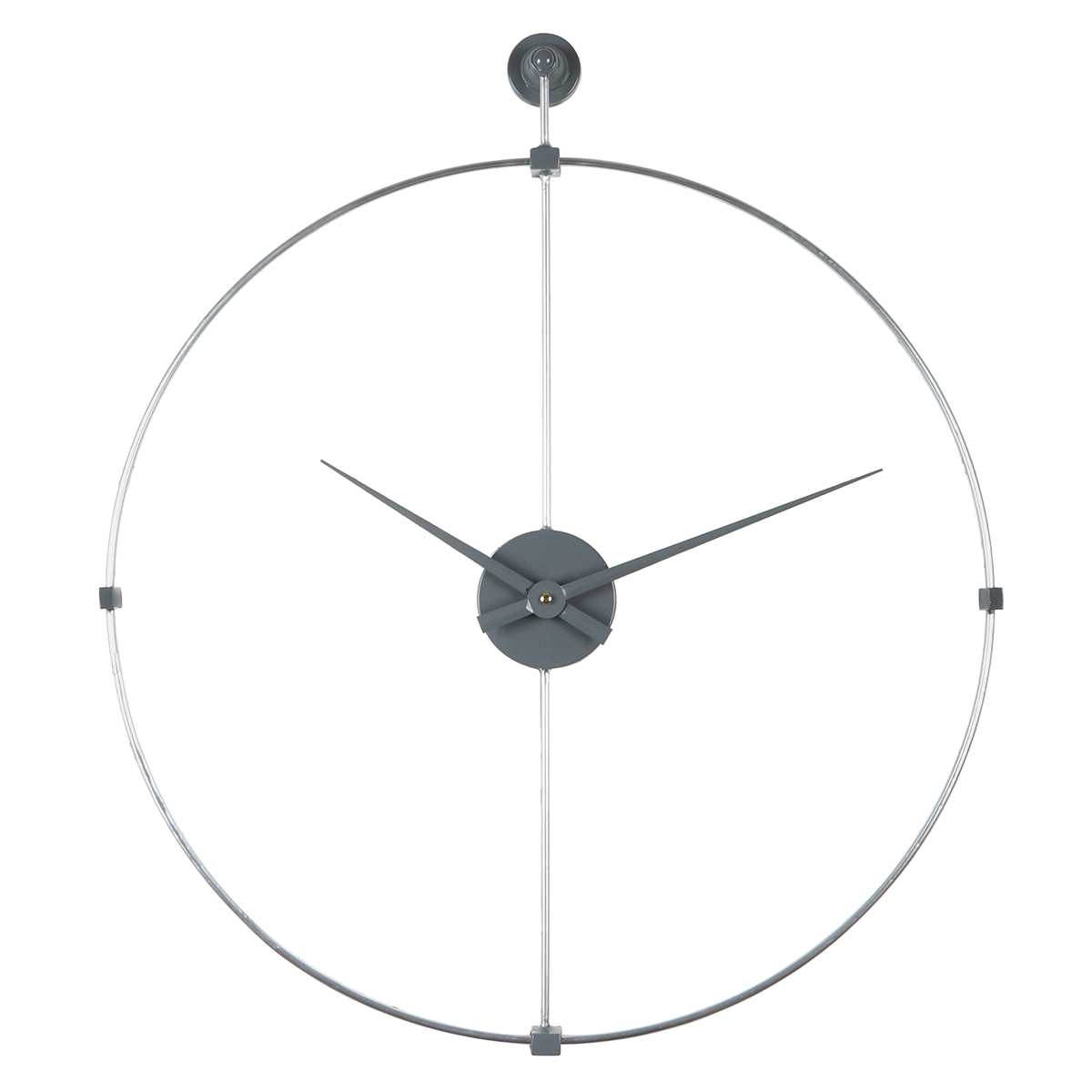 Artelibre Ρολόι Τοίχου ArteLibre Ασημί Μέταλλο 60.5x69x4cm