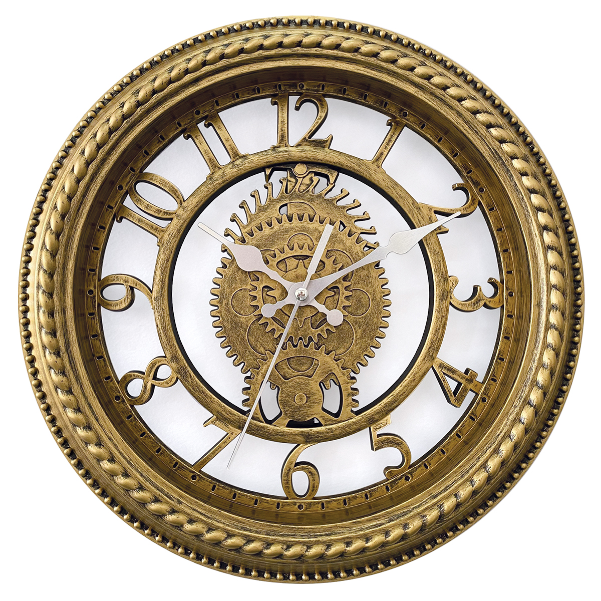 Artelibre Ρολόι Τοίχου ArteLibre Χρυσό Πλαστικό Φ30.5x4.6cm