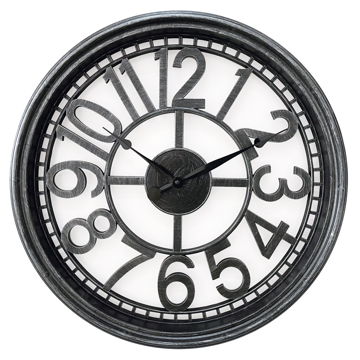 Artelibre Ρολόι Τοίχου ArteLibre Ασημί Πλαστικό Φ50.7x5.2cm