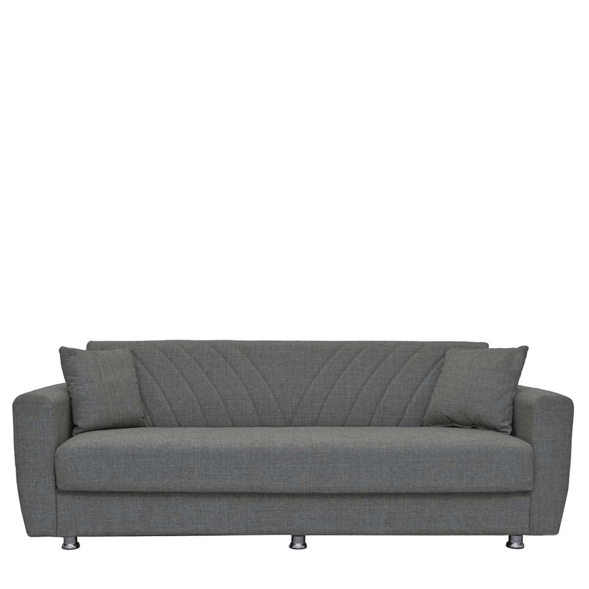 Artelibre Καναπές Κρεβάτι Τριθέσιος JUAN Γκρι 214x82x80cm