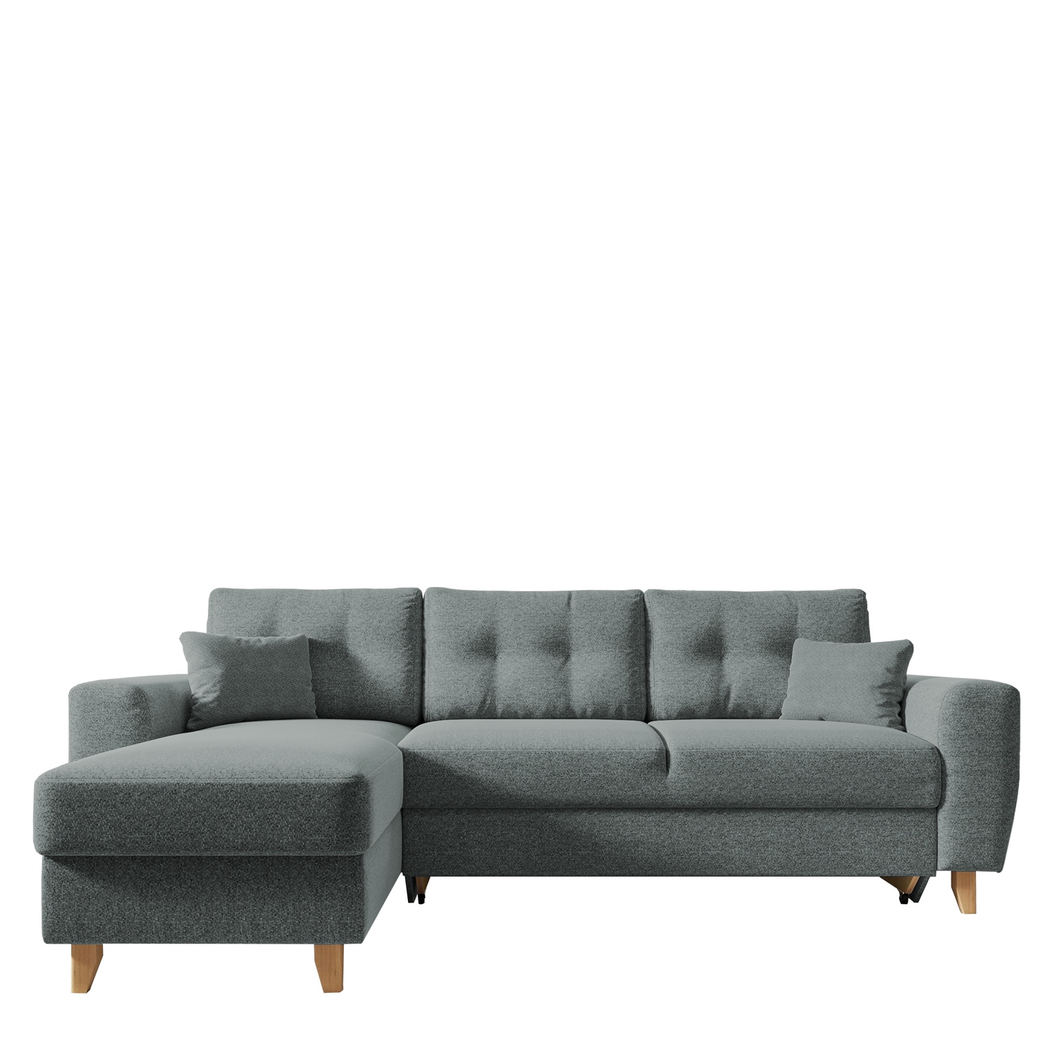 Artelibre Καναπές Γωνιακός Αναστρέψιμη Γωνία JESSIE 235x160x85cm Ανοιχτό Γκρι