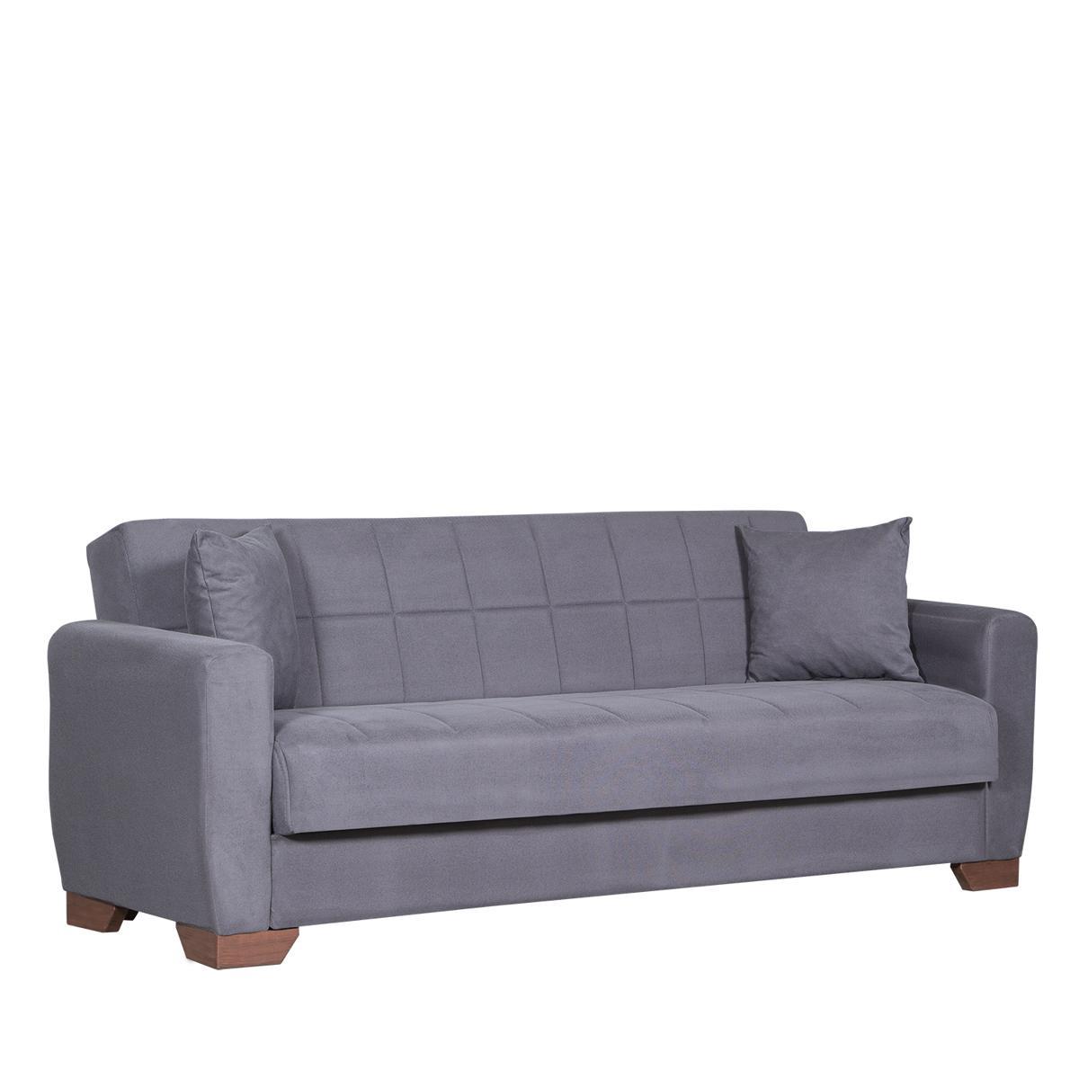Artelibre Καναπές Κρεβάτι Τριθέσιος DIEGO 3S Γκρι 213x78x80cm