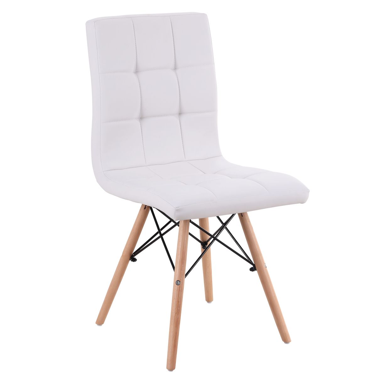 Artelibre Καρέκλα ArteLibre CUPPLESSUS Λευκό PU 43x55x86cm