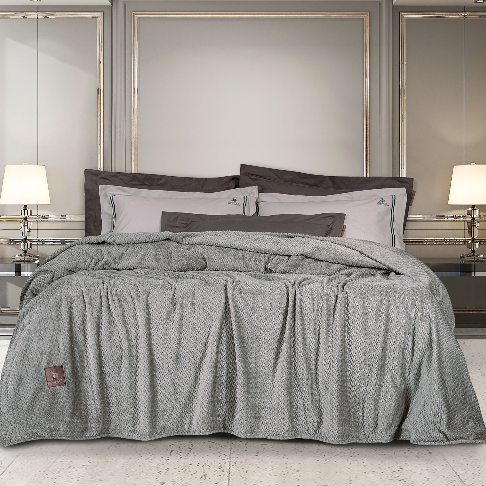 Greenwich Polo Club Κουβερτα Fleece 160X220 2496 Γκρι