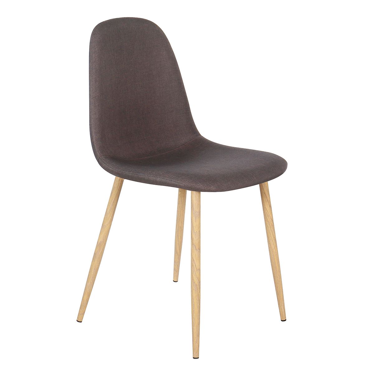 Artelibre Καρέκλα DAHLIA Καφέ Ύφασμα 50x43x86cm