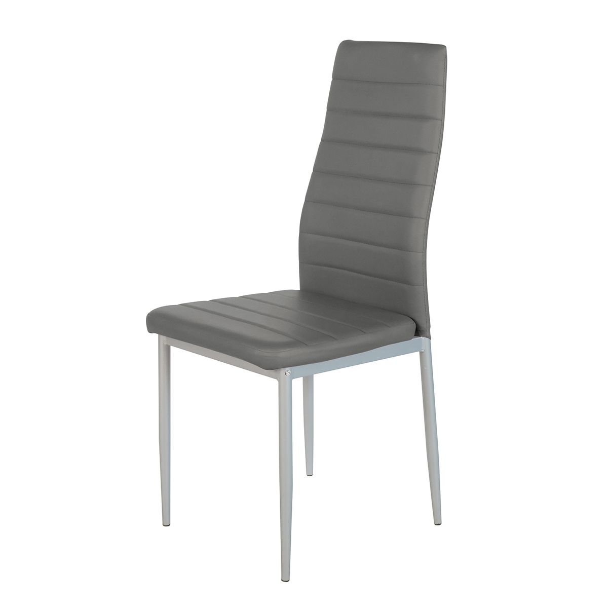 Artelibre Καρέκλα ArteLibre ROSE Σκούρο Γκρι PVC 53x39x96cm