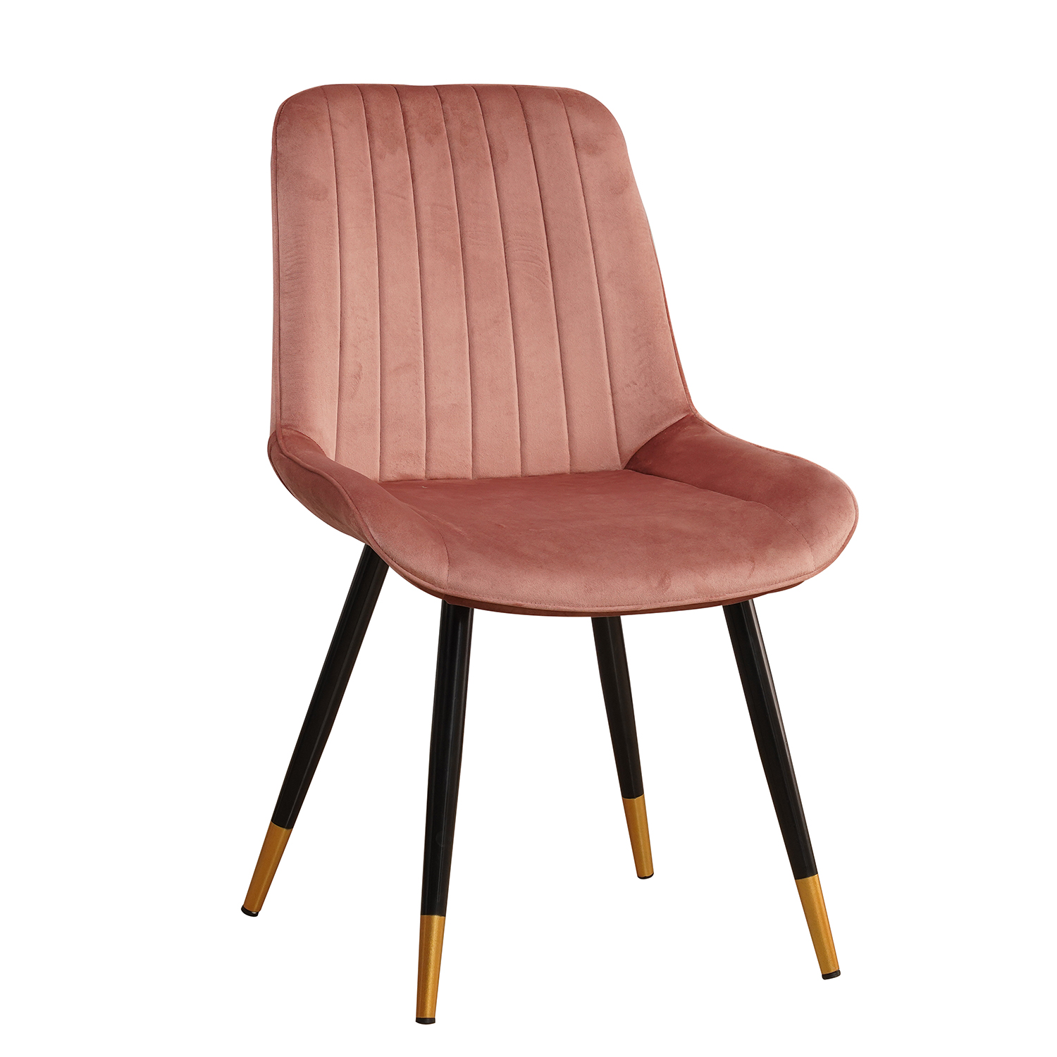 Artelibre Καρέκλα MOSEY Ροζ Βελούδο/Μέταλλο/Ξύλο 52x57x85cm