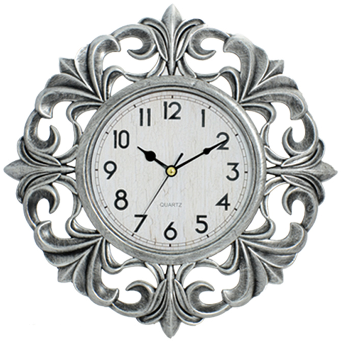 Artelibre Ρολόι Τοίχου ArteLibre Ασημί Πλαστικό Φ40.6cm