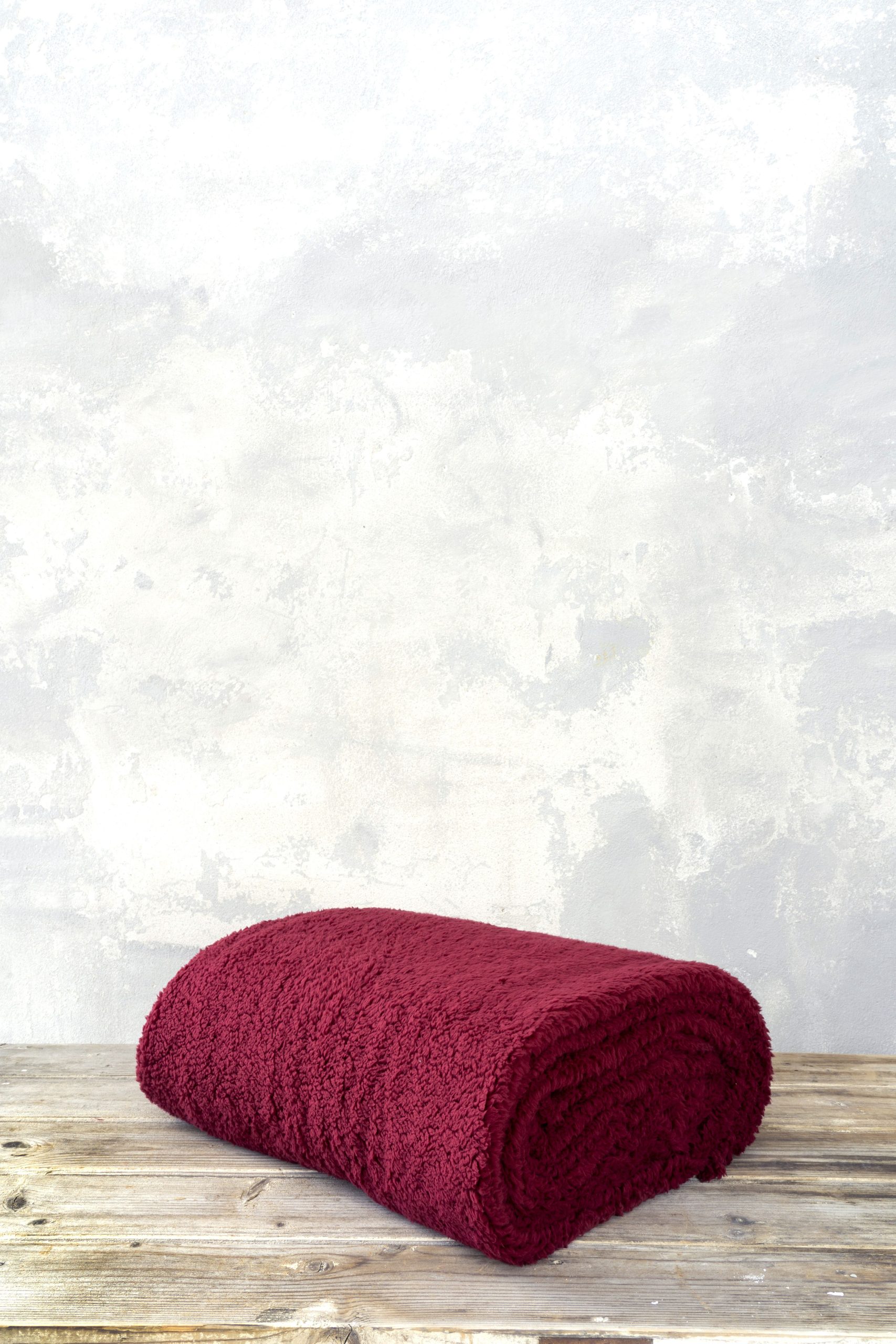 Nima Home Κουβέρτα Μονή 150×220 – Manta Wine Red Μπορντώ