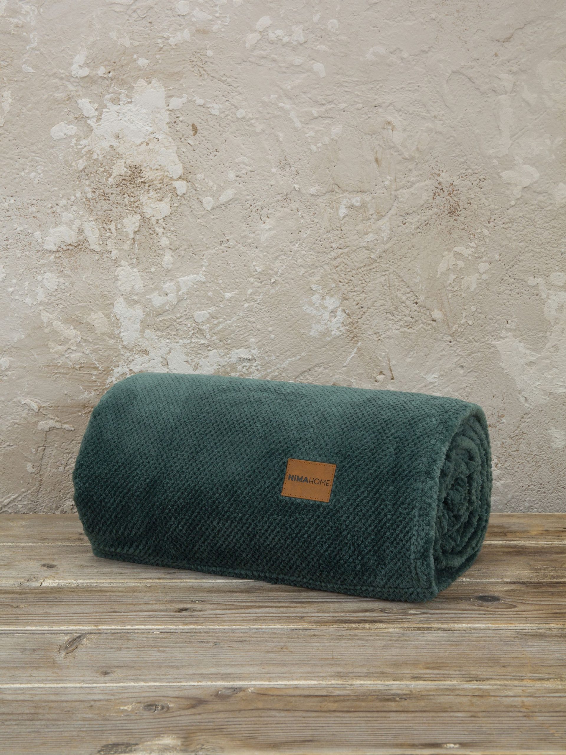 Nima Home Κουβέρτα καναπέ Jacquard 130×170 – Mellow Green Πράσινο