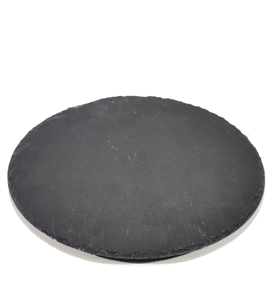 Artelibre Δίσκος Σερβιρίσματος ArteLibre Αλλαντικών/Τυριών Περιστρεφόμενος Μαύρο Πέτρα Φ30x2.5cm