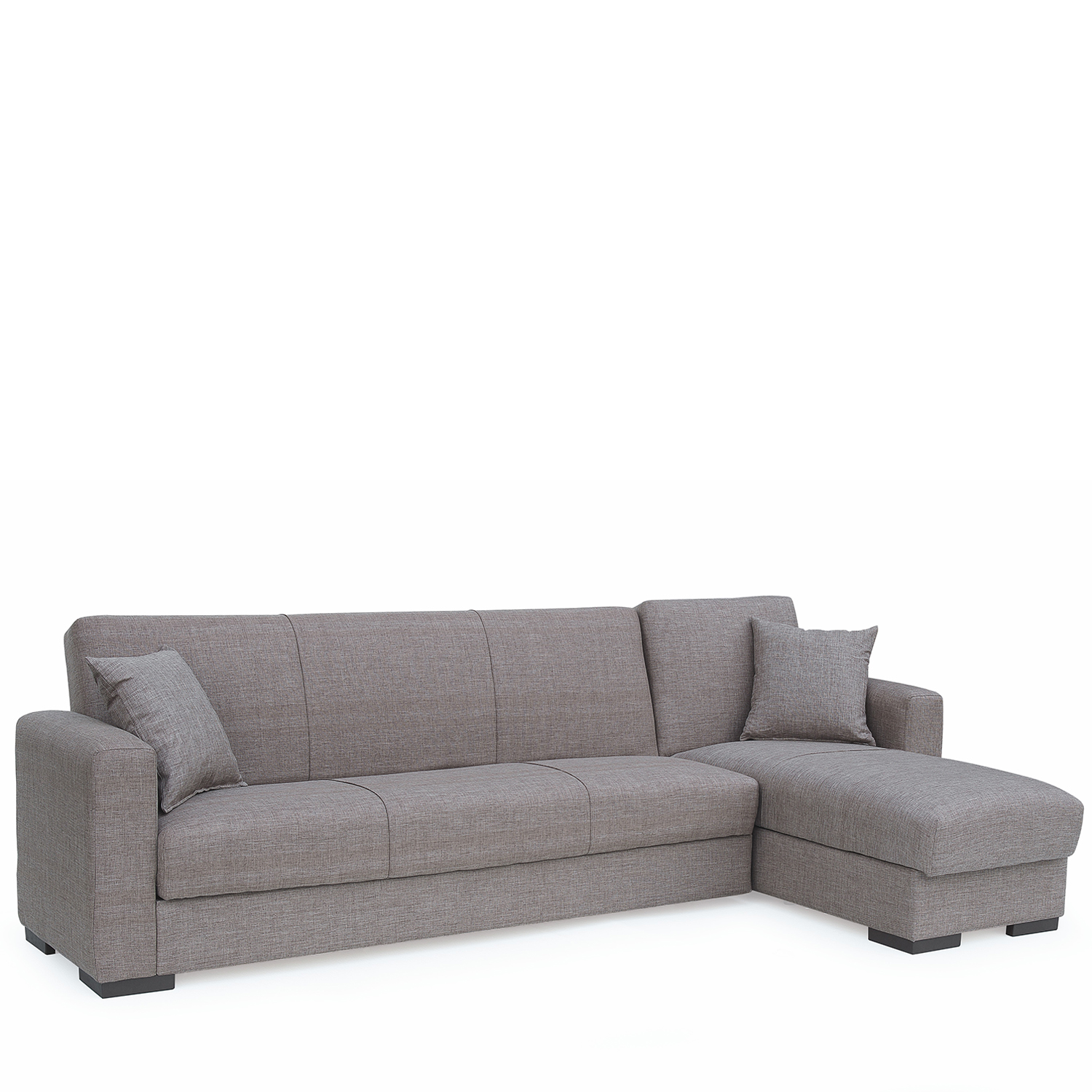Artelibre Καναπές Κρεβάτι Γωνιακός ArteLibre JOSE Καφέ Γκρι 270x165x84cm
